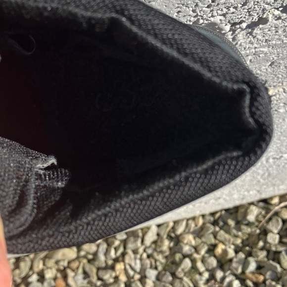 Ecco Gore-tex  black leather canvas boots - Picture 7 of 8